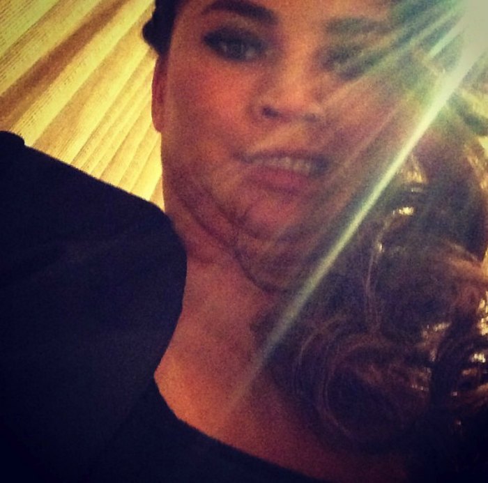 Chrissy-Teigan-woman-crush-wednesay-unflattering-selfie-breakfast-with-audrey